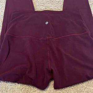 Lululemon Maroon Align Leggings